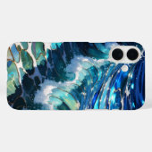 Blauwe Oceaan Golf Esthetische Hoestekking Case-Mate iPhone Case (Achterkant (horizontaal))