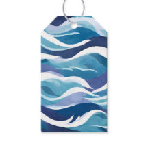 Blauwe Oceaan Golven | Modern Minimalistisch Aquar