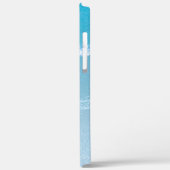 Blauwe Oceaan Golven Monogram Casemate iPhone Hoes (Achterkant / Links)
