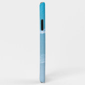 Blauwe Oceaan Golven Monogram Casemate iPhone Hoes (Achterkant/rechts)