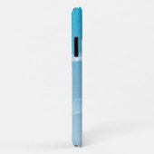 Blauwe Oceaan Golven Monogram Casemate iPhone Hoes (Achterkant/rechts)