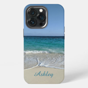 Blauwe oceaan golven op een Caribisch strand V2 Ca iPhone 13 Pro Hoesje