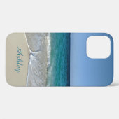 Blauwe oceaan golven op een Caribisch strand V2 Case-Mate iPhone Case (Achterkant (horizontaal))