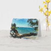 Blauwe Oceaan Kaart (Gele Bloem)
