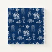 Blauwe oceaan Mariene Dieren Beach House Guest Inf Notitieboek (Achterkant)