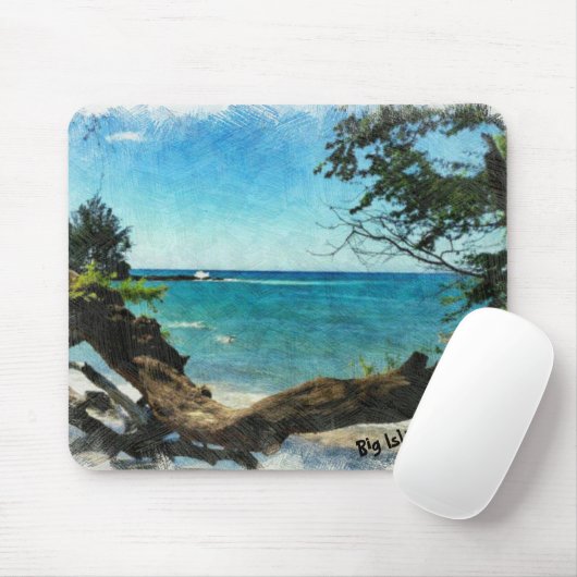 Blauwe Oceaan Muismat (Met muis)