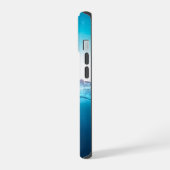 blauwe oceaan onder water iPhone 15 case (Linkerkant)
