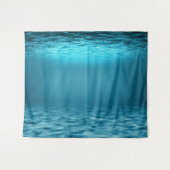 Blauwe Oceaan Onderwaterwereld Wandkleed (Voorkant (horizontaal))