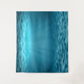 Blauwe Oceaan Onderwaterwereld Wandkleed (Voorkant)