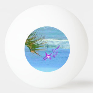 Blauwe oceaan Roze Pong Ball