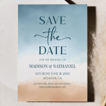 Blauwe Oceaan Strand Zand Bruiloft