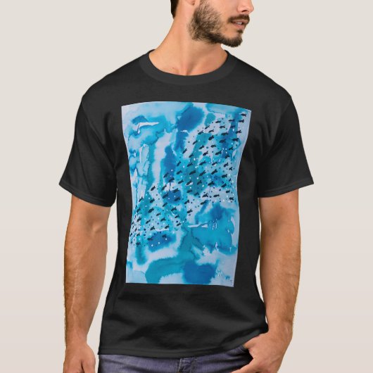 Blauwe Oceaan T-shirt (Voorkant)