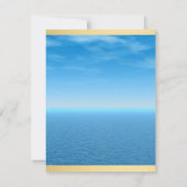 Blauwe Oceaan Uitnodiging4 Kaart (Achterkant)
