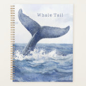 Blauwe Oceaan Walvisstaart Planner (Voorkant)