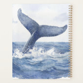Blauwe Oceaan Walvisstaart Planner (Achterkant)