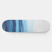Blauwe Oceaan Waterverf Abstract Zee Monogram Persoonlijk Skateboard (Horizontaal)
