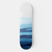 Blauwe Oceaan Waterverf Abstract Zee Monogram Persoonlijk Skateboard (Voorkant)