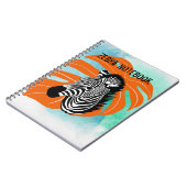 Blauwe oceaan Zebra Notitieboek (Linkerzijde)