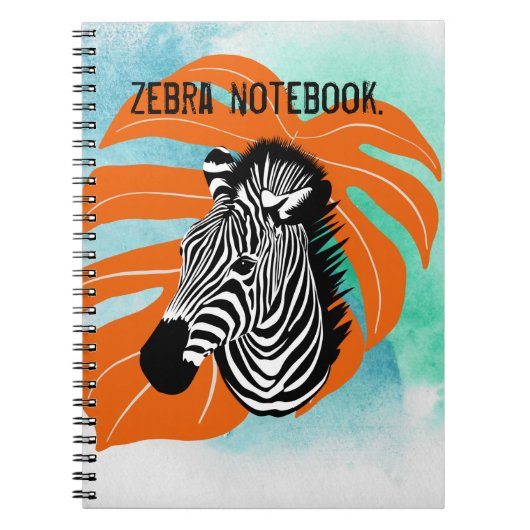 Blauwe oceaan Zebra Notitieboek (Voorkant)