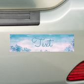 Blauwe Oceaan Zee Strand Persoonlijk Bumpersticker (Op auto)
