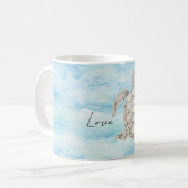 Blauwe Oceaan Zeeschildpad Koffiemok (Voorkant links)