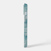 Blauwe Oceaan Zomer Strandgolven iPhone 15 Case (Linkerkant)