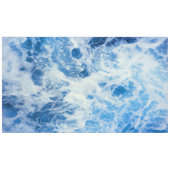 Blauwe oceaandiepe golven tafelkleed (Voorkant (Horizontaal))