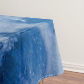 Blauwe oceaandiepe golven tafelkleed (Voorbeeld)