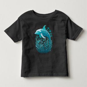 blauwe oceaandolfijn kinder shirts