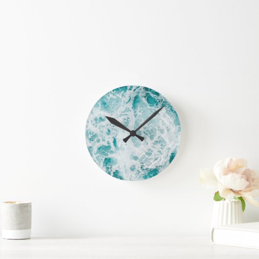 Blauwe oceaangolf Acrylwandklok Ronde Klok (Huis)