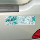 Blauwe Oceaangolf Bumpersticker (Op auto)