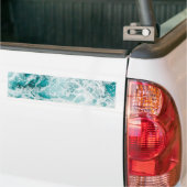 Blauwe Oceaangolf Bumpersticker (Op Truck)