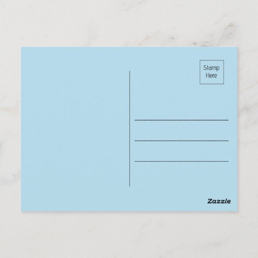 Blauwe oceaangolf met Blauwe Hemel Witte Wolk Briefkaart (Achterkant)