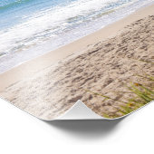 Blauwe oceaangolffoto foto afdruk (Hoek)