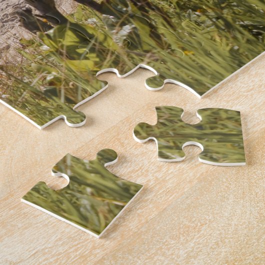 Blauwe oceaangolffoto legpuzzel (Zijkant)