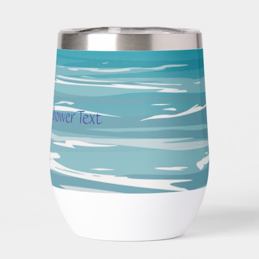 Blauwe oceaangolven (Achterkant)