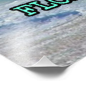 Blauwe oceaangolven 2. foto afdruk (Hoek)