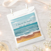 Blauwe oceaangolven bedankzakje (Geknipt)