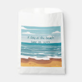 Blauwe oceaangolven bedankzakje (Voorkant)