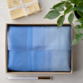 Blauwe oceaangolven blauw tissuepapier (Geschenk)