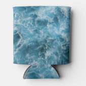 Blauwe oceaangolven blikjeskoeler (Voorkant)