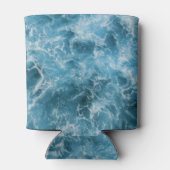 Blauwe oceaangolven blikjeskoeler (Achterkant)