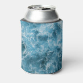 Blauwe oceaangolven blikjeskoeler (Blikje Achterkant)