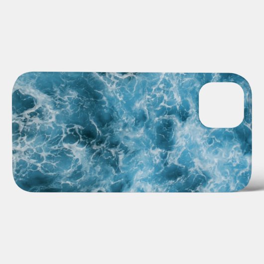 Blauwe oceaangolven Case-Mate iPhone case (Achterkant (horizontaal))