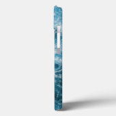 Blauwe oceaangolven Case-Mate iPhone case (Achterkant / Links)