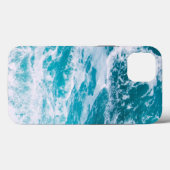 Blauwe oceaangolven Case-Mate iPhone case (Achterkant (horizontaal))