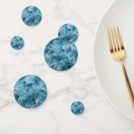 Blauwe oceaangolven confetti