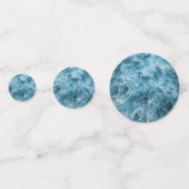 Blauwe oceaangolven confetti (Voorkanten)