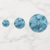 Blauwe oceaangolven confetti (Achterkanten)