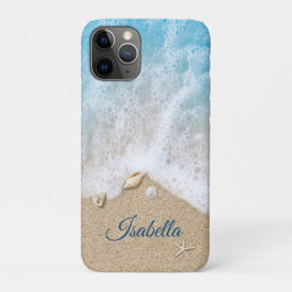Blauwe oceaangolven en strand zand Case-Mate iPhone case